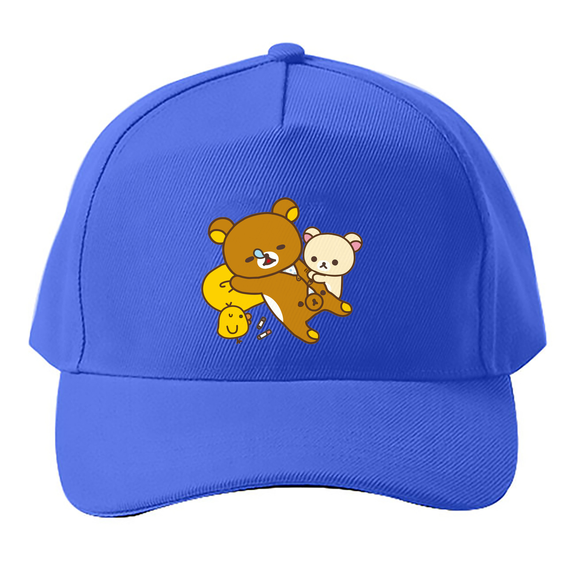 （画像用） リラックマ リラックマ キイロイトリ Rilakkuma Korilakkuma Kiiroitori ベースボールキャップ 綿100％ 男女兼用 帽子 スポーツ